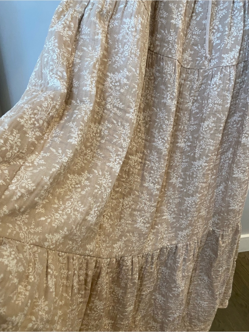 Cara 100% cotton Maxi Dress in Mocha - Picture 4 of 13